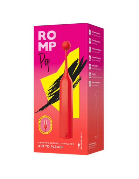 ROMP POP HIGH FREQUENCY CLITORAL STIMULATOR RED
