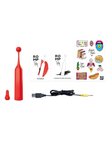 ROMP POP HIGH FREQUENCY CLITORAL STIMULATOR RED