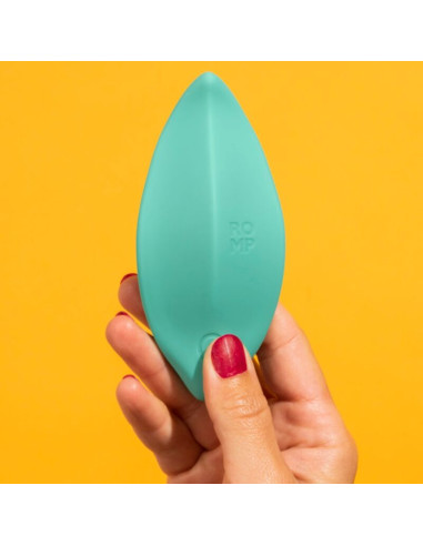 ROMP WAVE VIBRATOR CLITORAL STIMULATOR ERGONOMIC SHAPE AQUA GREEN
