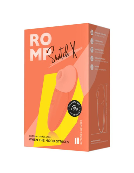 ROMP SWITCH X CLITORAL STIMULATOR 6 LEVELS ORANGE