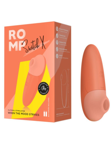 ROMP SWITCH X CLITORAL STIMULATOR 6 LEVELS ORANGE