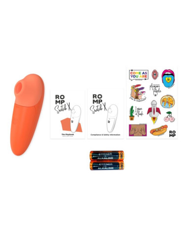 ROMP SWITCH X CLITORAL STIMULATOR 6 LEVELS ORANGE