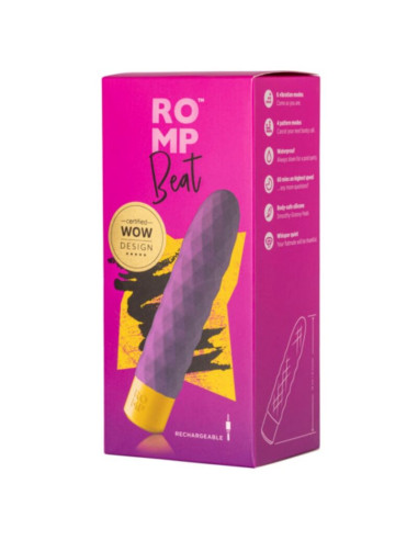ROMP BEAT MINI MULTIFUNCTION VIBRATING BULLET VIOLET