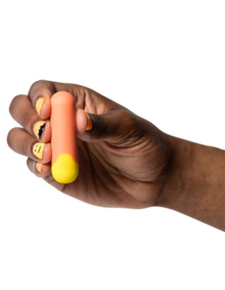 ROMP RIOT MULTIFUNCTION VIBRATING BULLET ORANGE YELLOW