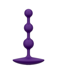 ROMP AMP PURPLE FLEXIBLE SILICONE ANAL BEADS 125 CM PURPLE
