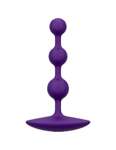 ROMP AMP PURPLE FLEXIBLE SILICONE ANAL BEADS 125 CM PURPLE