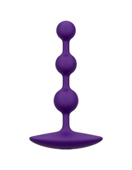 ROMP AMP PURPLE FLEXIBLE SILICONE ANAL BEADS 125 CM PURPLE