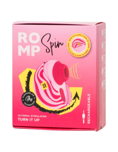 ROMP SPIN CLITORAL SUCTION ANTITUDE WITH ROTATING OPENING AND CLOSING