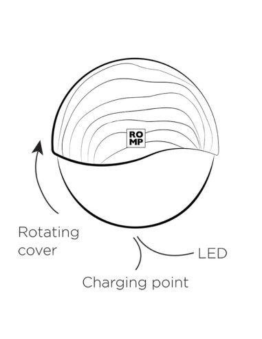 ROMP SPIN CLITORAL SUCTION ANTITUDE WITH ROTATING OPENING AND CLOSING