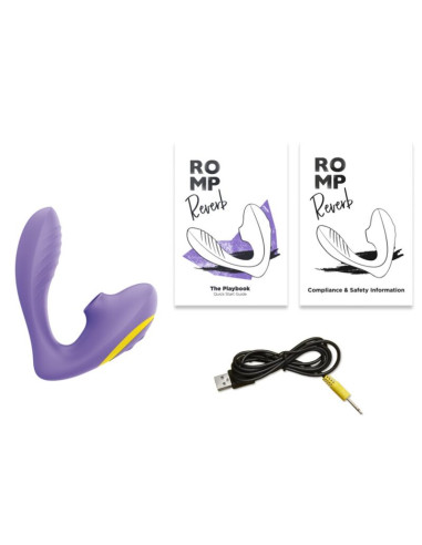 ROMP REVERB G SPOT STIMULATOR AND CLITORAL SUCTION DEVICE PURPLE