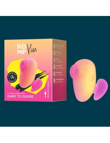 ROMP KISS CLITORAL SUCTION RECHARGEABLE FINGER VIBRATOR