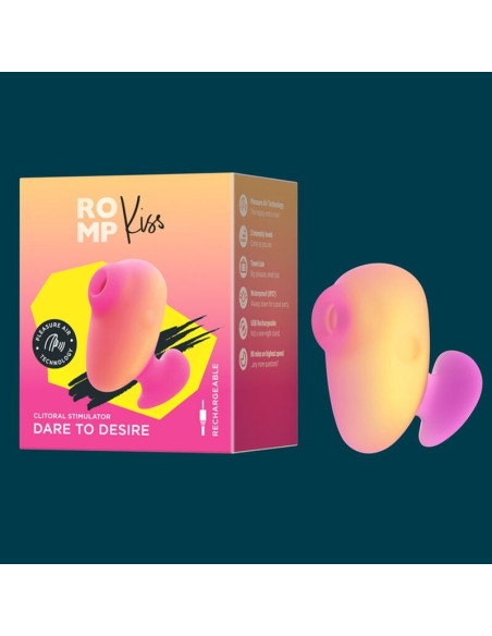 ROMP KISS CLITORAL SUCTION RECHARGEABLE FINGER VIBRATOR