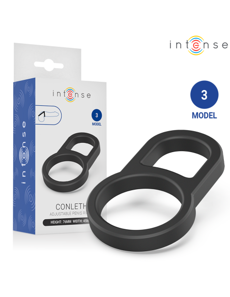 INTENSE CONLETH ADJUSTABLE DOUBLE PENIS RING MODEL 3