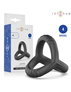 INTENSE JOHN ADJUSTABLE TRIPLE PENIS RING MODEL 4