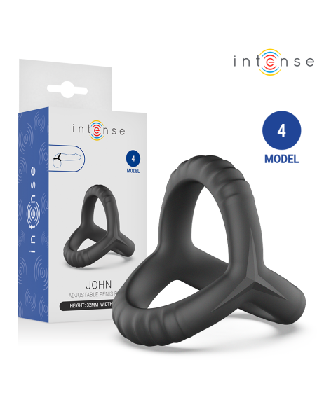 INTENSE JOHN ADJUSTABLE TRIPLE PENIS RING MODEL 4