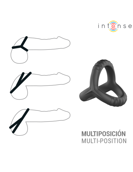 INTENSE JOHN ADJUSTABLE TRIPLE PENIS RING MODEL 4