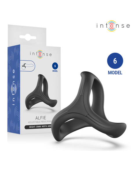 INTENSE ALFIE ADJUSTABLE TRIPLE PENIS RING MODEL 6