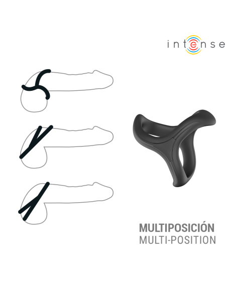 INTENSE ALFIE ADJUSTABLE TRIPLE PENIS RING MODEL 6