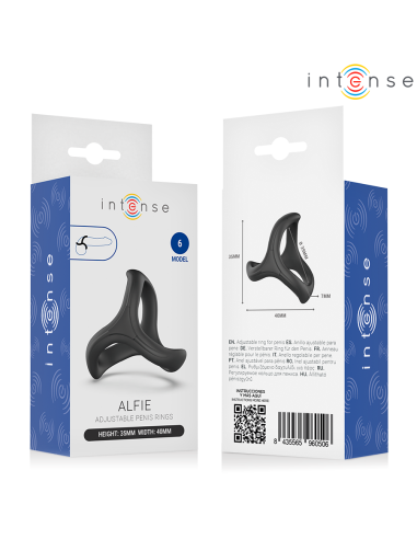 INTENSE ALFIE ADJUSTABLE TRIPLE PENIS RING MODEL 6