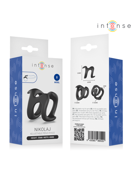 INTENSE NIKOLAJ ADJUSTABLE PENIS RING MODEL 8