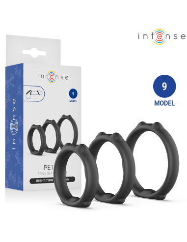 INTENSE PETER SET OF 3 PENIS RINGS MODEL 9