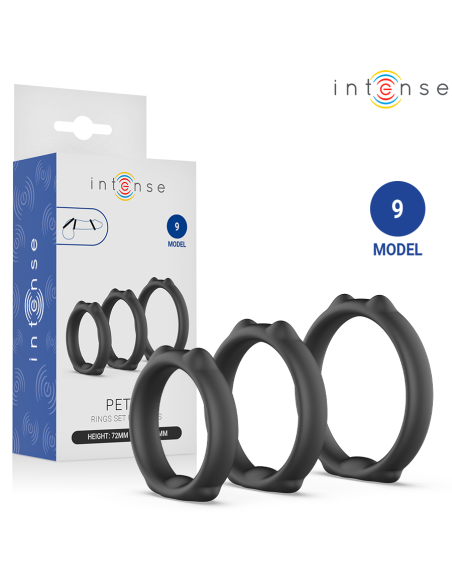 INTENSE PETER SET OF 3 PENIS RINGS MODEL 9