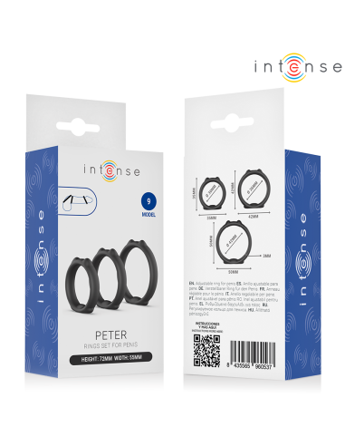 INTENSE PETER SET OF 3 PENIS RINGS MODEL 9
