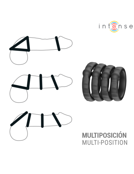 INTENSE MICHIEL SET OF 4 PENIS RINGS MODEL 10