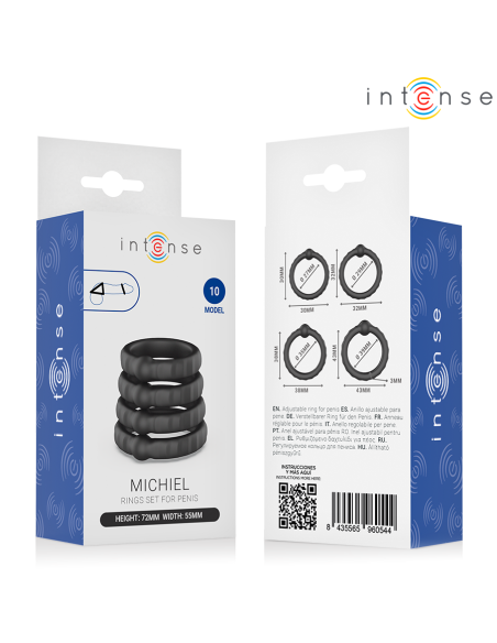 INTENSE MICHIEL SET OF 4 PENIS RINGS MODEL 10