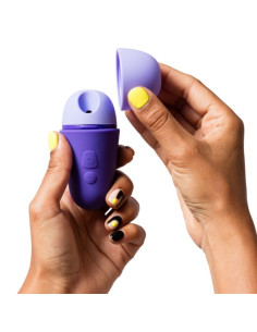ROMP FREE X CLITORAL STIMULATOR WITH LID 10 LEVELS RECHARGEABLE PURPLE 2