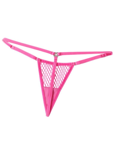 CHILIROSE CR 4856 MICRO THONG REJILLA NEON PINK S M