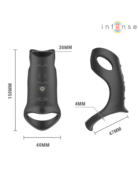 INTENSE JEROME ADJUSTABLE VIBRATING PENIS RING MODEL 12