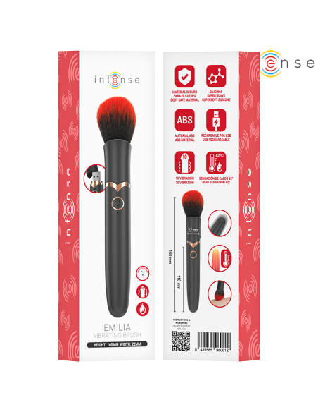 INTENSE EMILIA HEATED VIBRATING BRUSH 16 CM