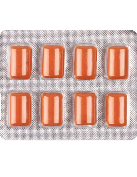 WUG SOLAR FUNCTIONAL VITAMIN ZINC TROPICAL FRUITS FLAVOUR GUM BLISTER 8 PCS