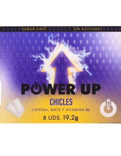 WUG POWER UP FUNCTIONAL CAFFEINE MATE COFFEE FLAVOUR GUM BLISTER 8 PCS
