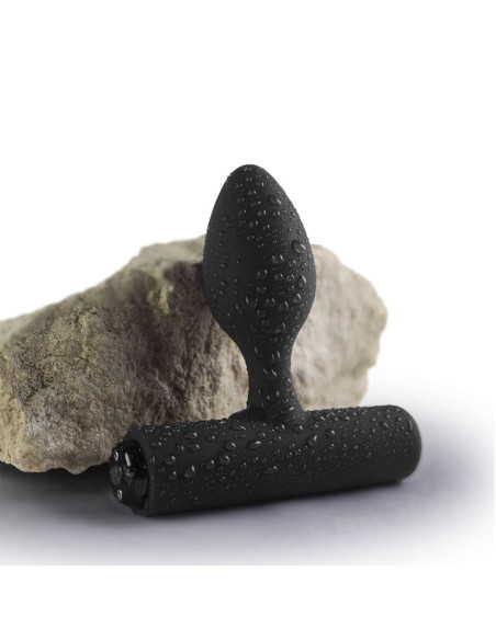 ROCKS OFF NOVA SOLARIS RECHARGEABLE SLIM POWERFUL ANAL PLUG 16 FUNCTION BLACK
