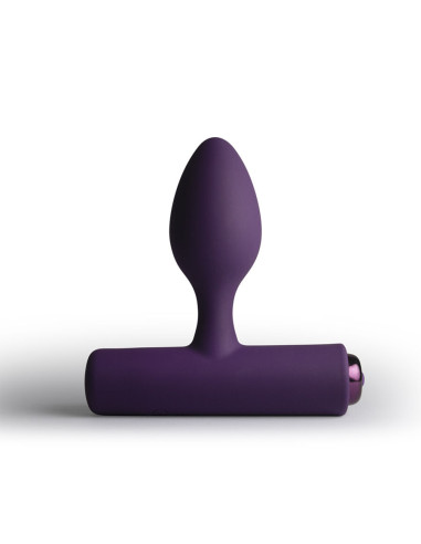 ROCKS OFF NOVA SOLARIS RECHARGEABLE SLIM POWERFUL ANAL PLUG 16 FUNCTION PURPLE