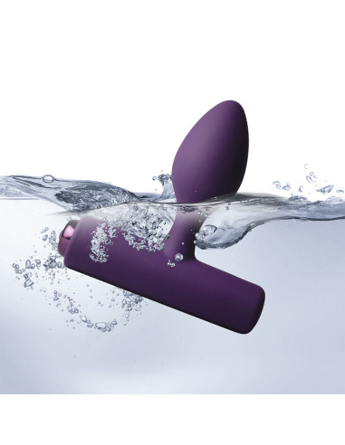 ROCKS OFF NOVA SOLARIS RECHARGEABLE SLIM POWERFUL ANAL PLUG 16 FUNCTION PURPLE