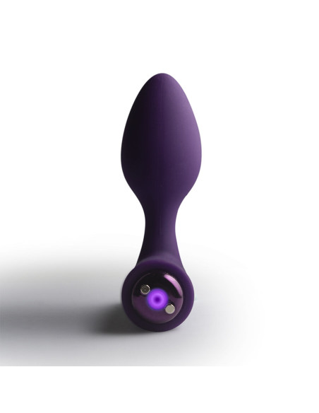 ROCKS OFF NOVA SOLARIS RECHARGEABLE SLIM POWERFUL ANAL PLUG 16 FUNCTION PURPLE