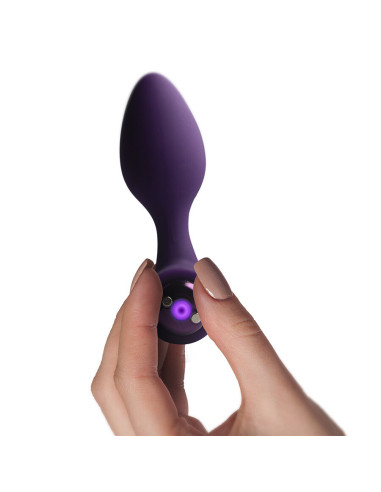 ROCKS OFF NOVA SOLARIS RECHARGEABLE SLIM POWERFUL ANAL PLUG 16 FUNCTION PURPLE