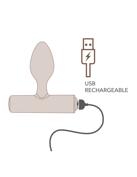 ROCKS OFF NOVA SOLARIS RECHARGEABLE SLIM POWERFUL ANAL PLUG 16 FUNCTION PURPLE