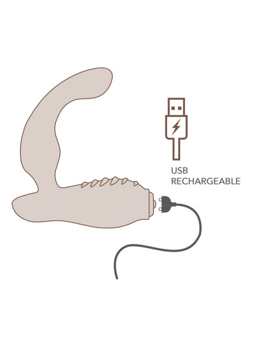 ROCKS OFF NOVA SOVEREIGN RECHARGEABLE PROSTATE PERINEUM MASSAGER 16 FUNCTION BLUE
