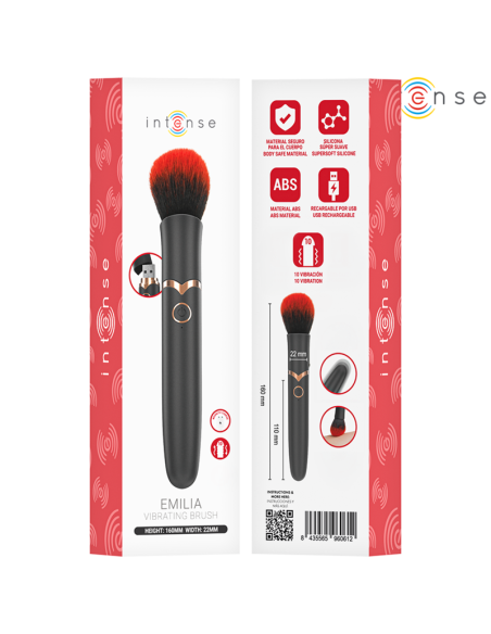 INTENSE EMILIA VIBRATING BRUSH 10 VIBRATIONS 16 CM