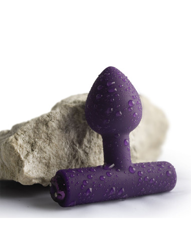 ROCKS OFF NOVA ASTRYX RECHARGEABLE PREMIUM POWERFUL ANAL PLUG 16 FUNCTION PURPLE