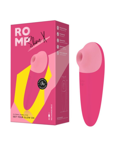 ROMP SHINE X CLITORAL SUCTION 10 LEVELS PINK