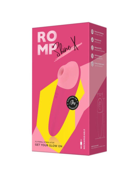ROMP SHINE X CLITORAL SUCTION 10 LEVELS PINK