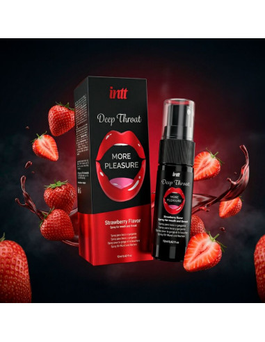 INTT DEEP THROAT MORE PLEASURE ORAL SPRAY STRAWBERRY FLAVOR