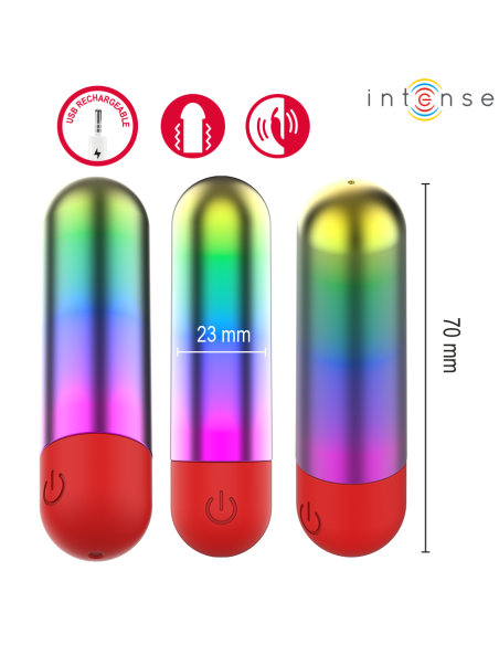 INTENSE DEBBIE RAINBOW CLITORIS VIBRATING BULLET