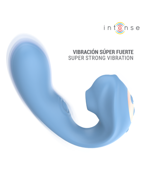 INTENSE GINA MULTIFUNCTION CLITORAL STIMULATOR BLUE