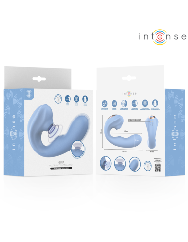 INTENSE GINA MULTIFUNCTION CLITORAL STIMULATOR BLUE